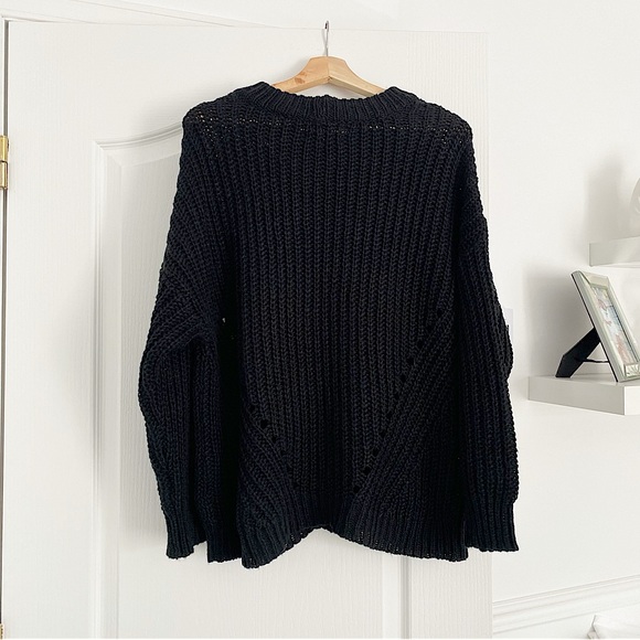 AMERICAN EAGLE | Black chunky knit sweater - Picture 2 of 6